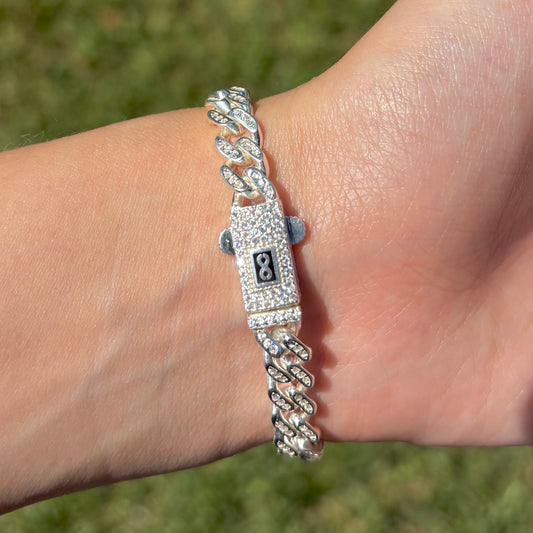 7mm Virgin Mary Cuban Bracelet