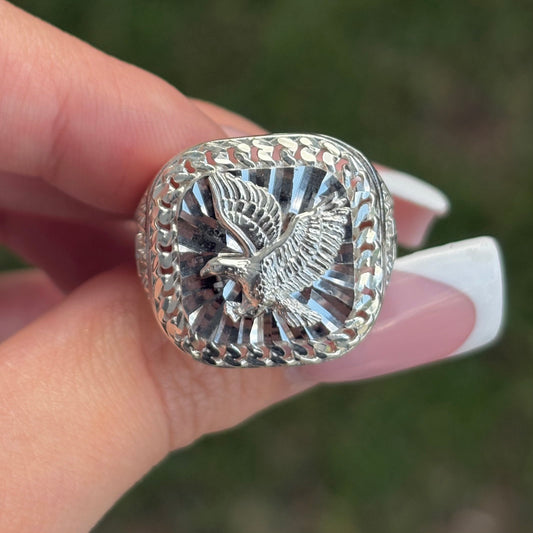 Silver Eagle Ring