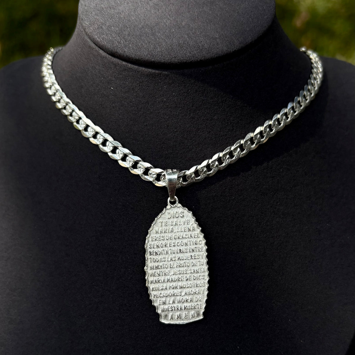 Hail Mary Prayer Pendant