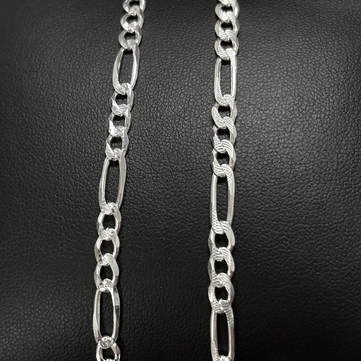 4.5mm DCut Figaro Bracelet