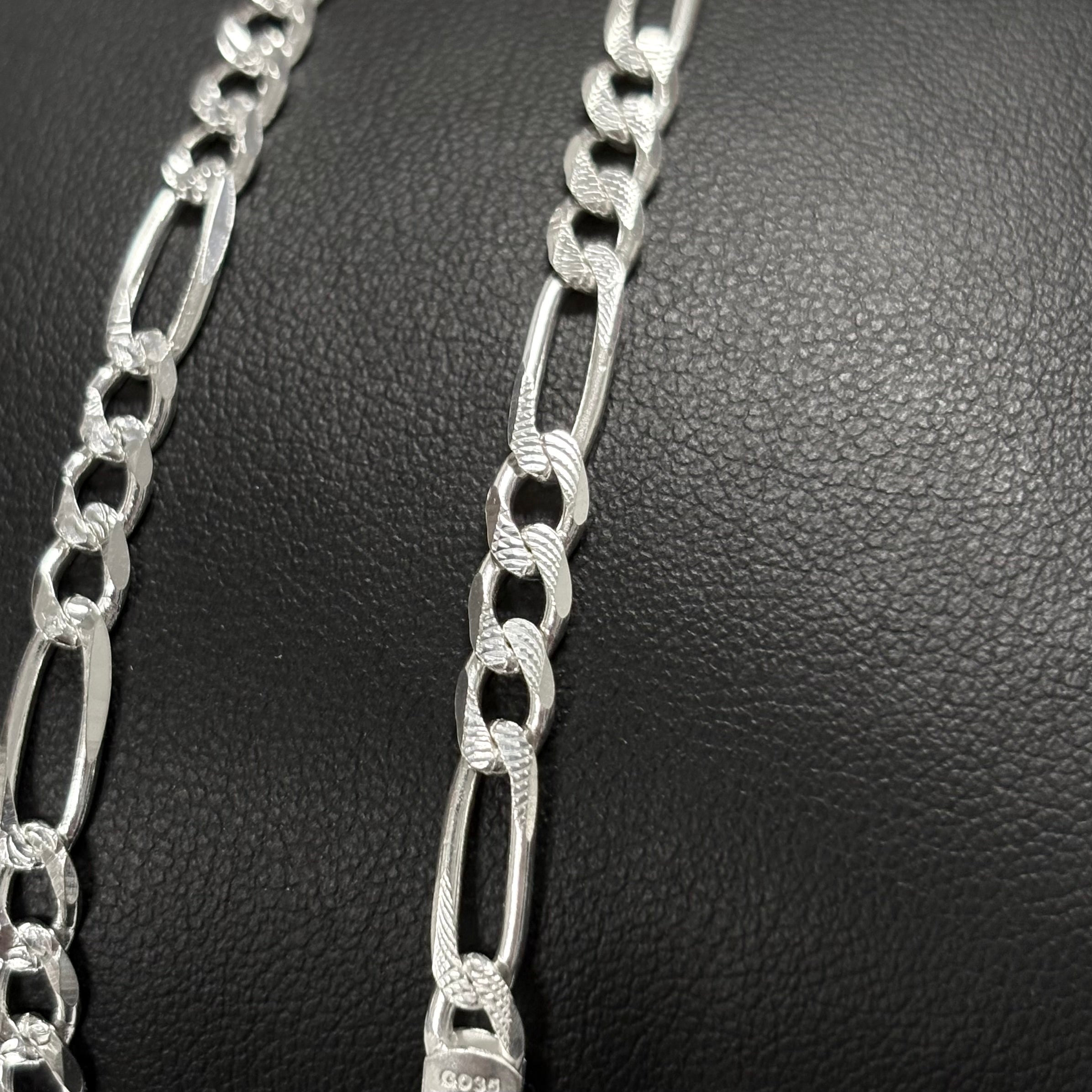4.5mm DCut Figaro Bracelet