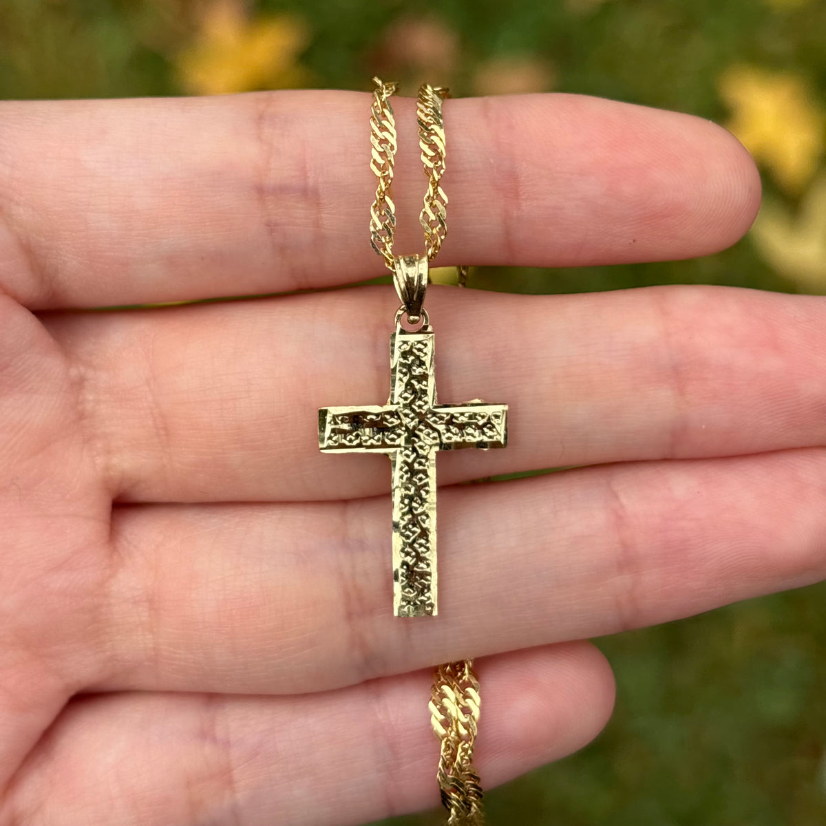 10k Gold Cross Pendant