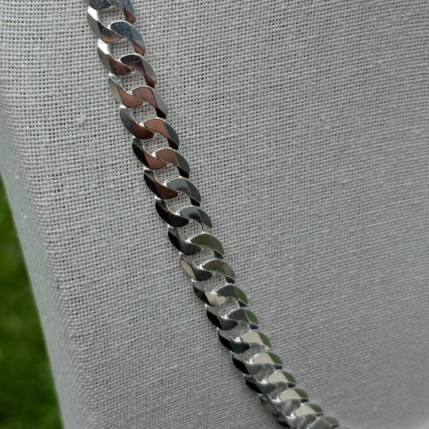 8.5mm Sterling Silver Curb Chain