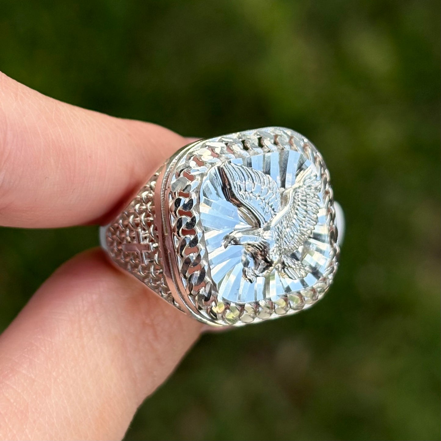 Silver Eagle Ring