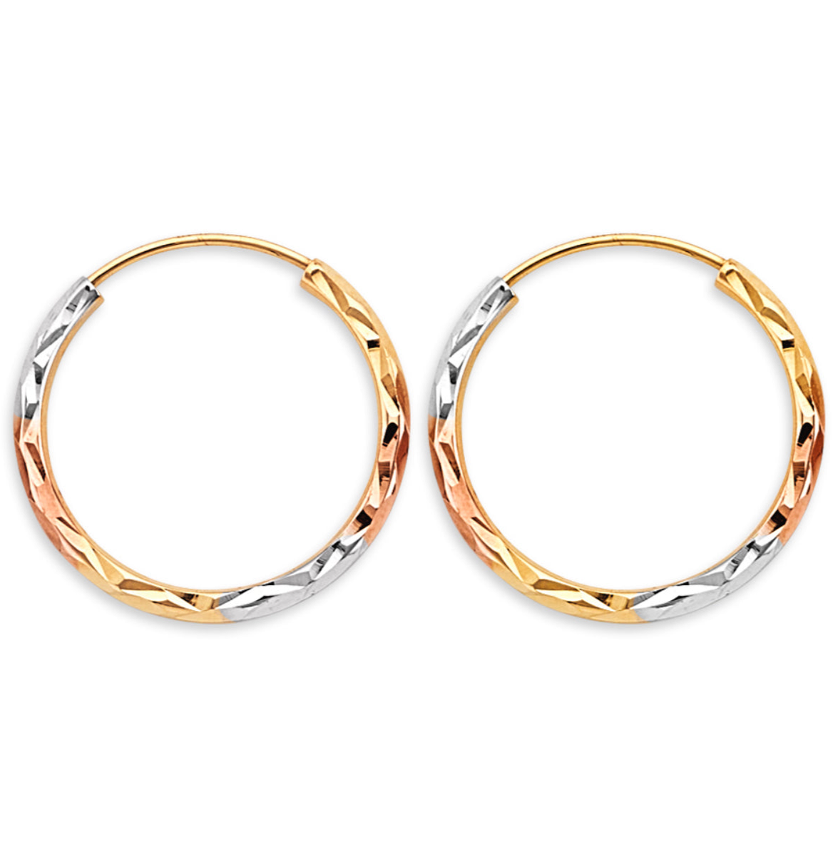 1.8mm 14K Gold Hoops