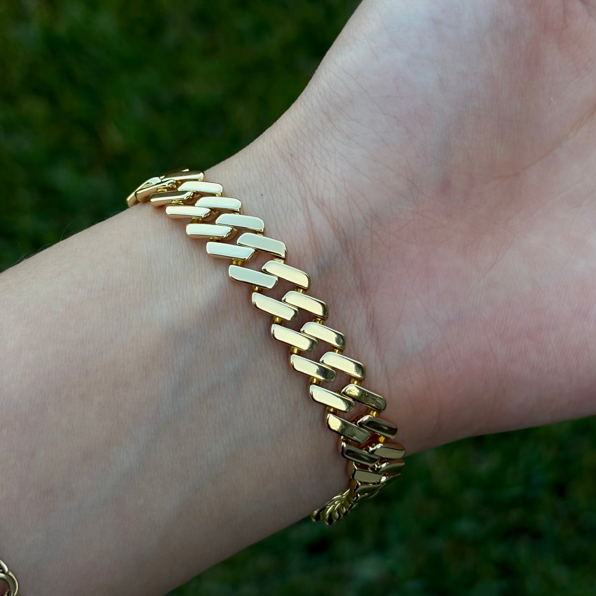 10mm Gold Plated Cuban Link Bracelet