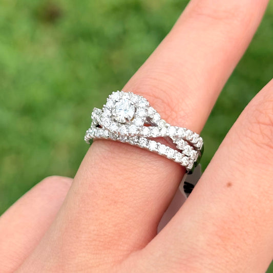 Sterling Silver Moissanite Ring