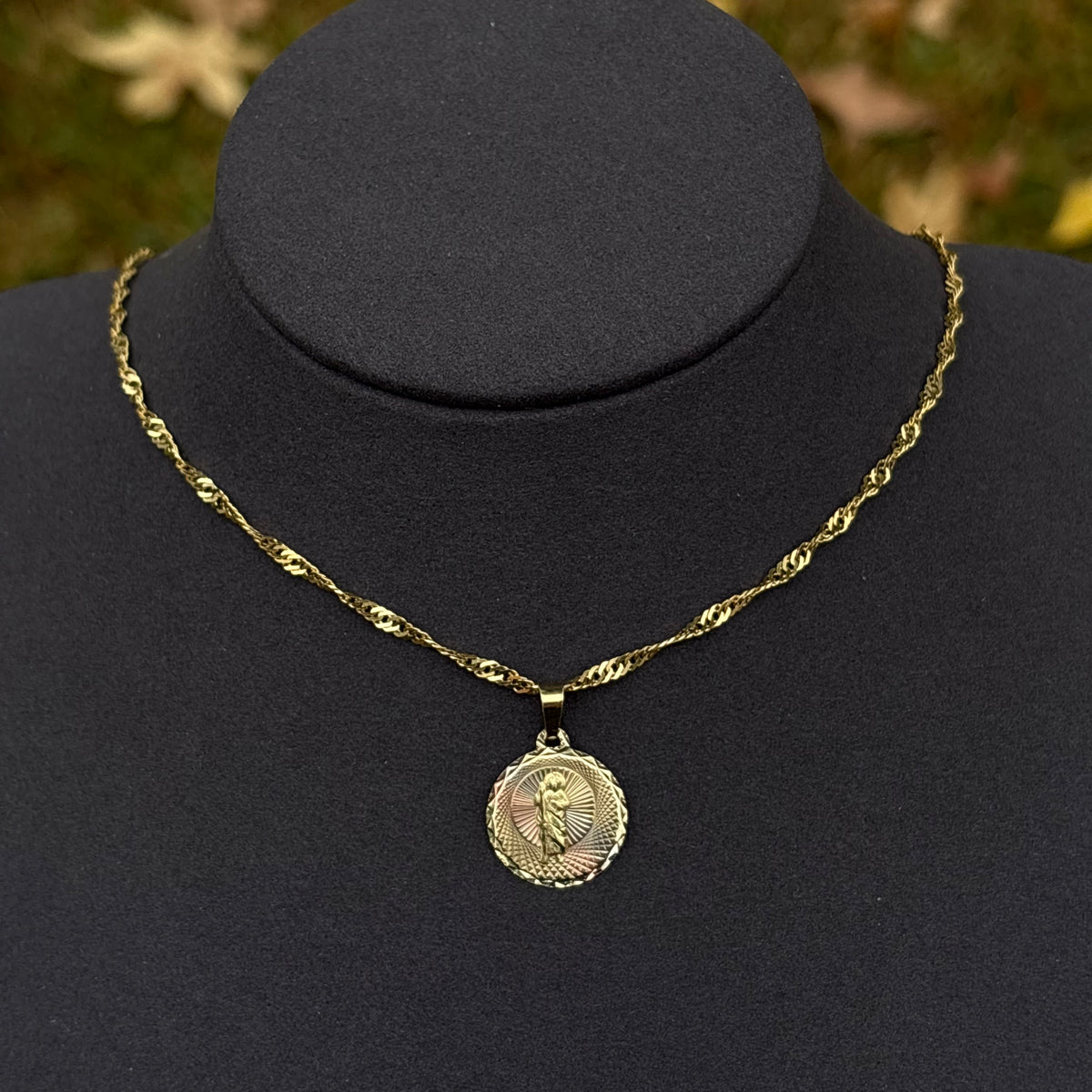 10k Gold St Jude Pendant
