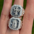 Silver Halo Ring