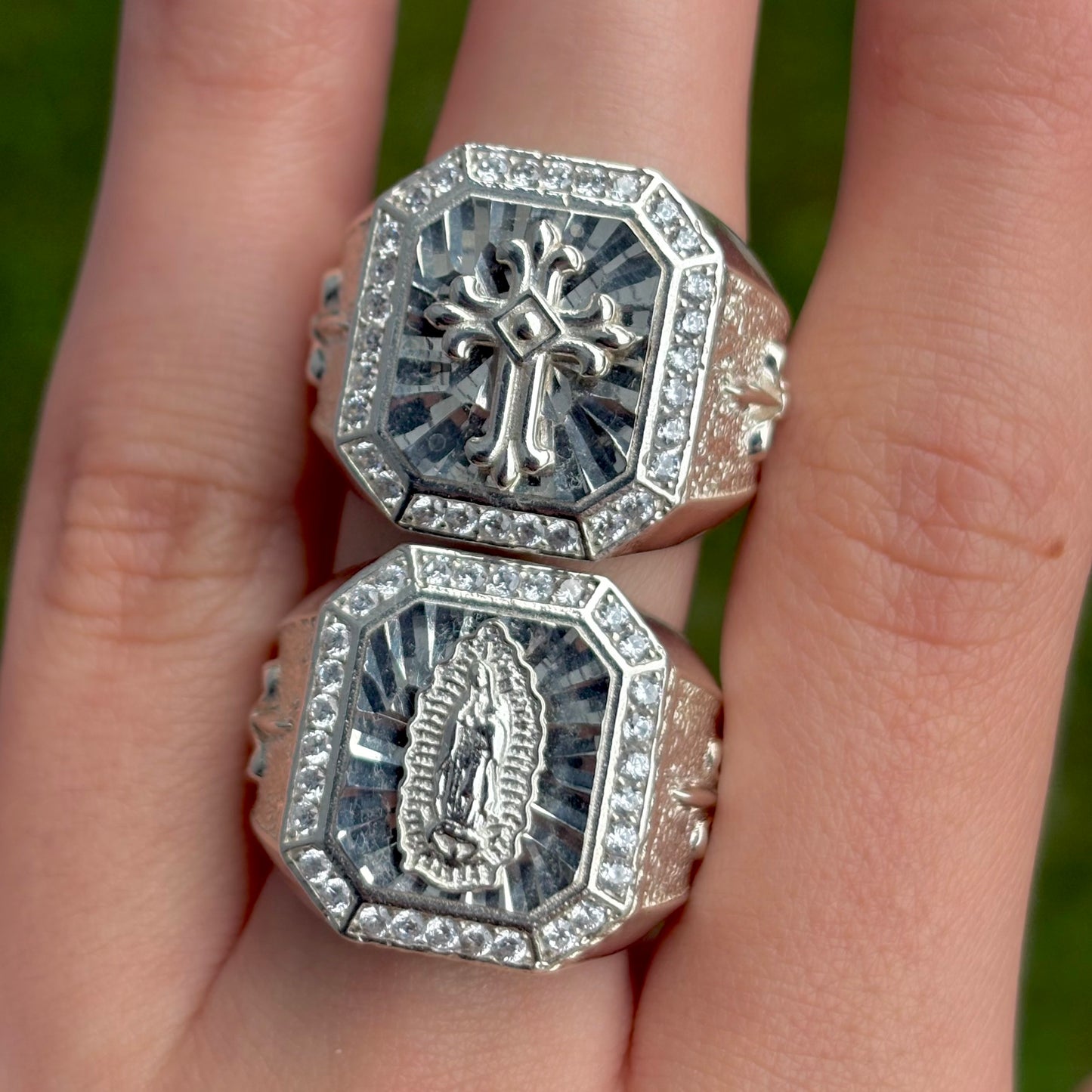 Silver Halo Ring