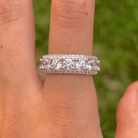 Halo Sterling Silver Ring
