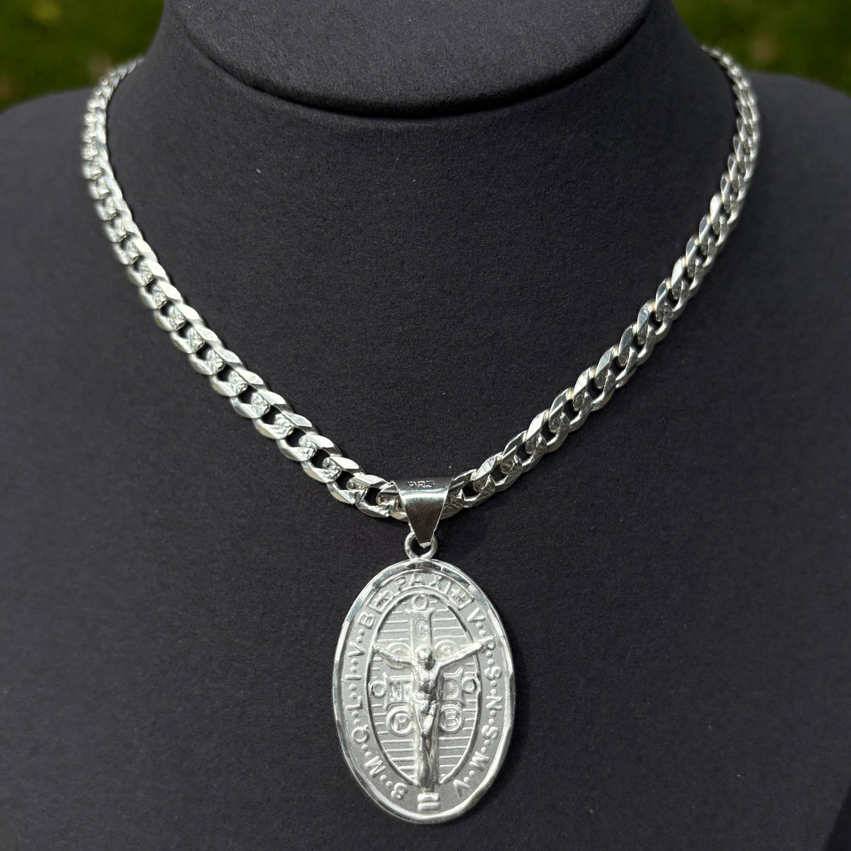 St Benedict Double Sided Pendant