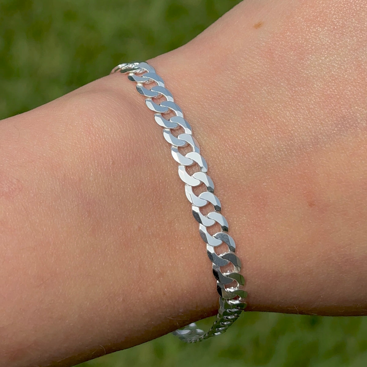 5.5mm Sterling Silver Curb Bracelet