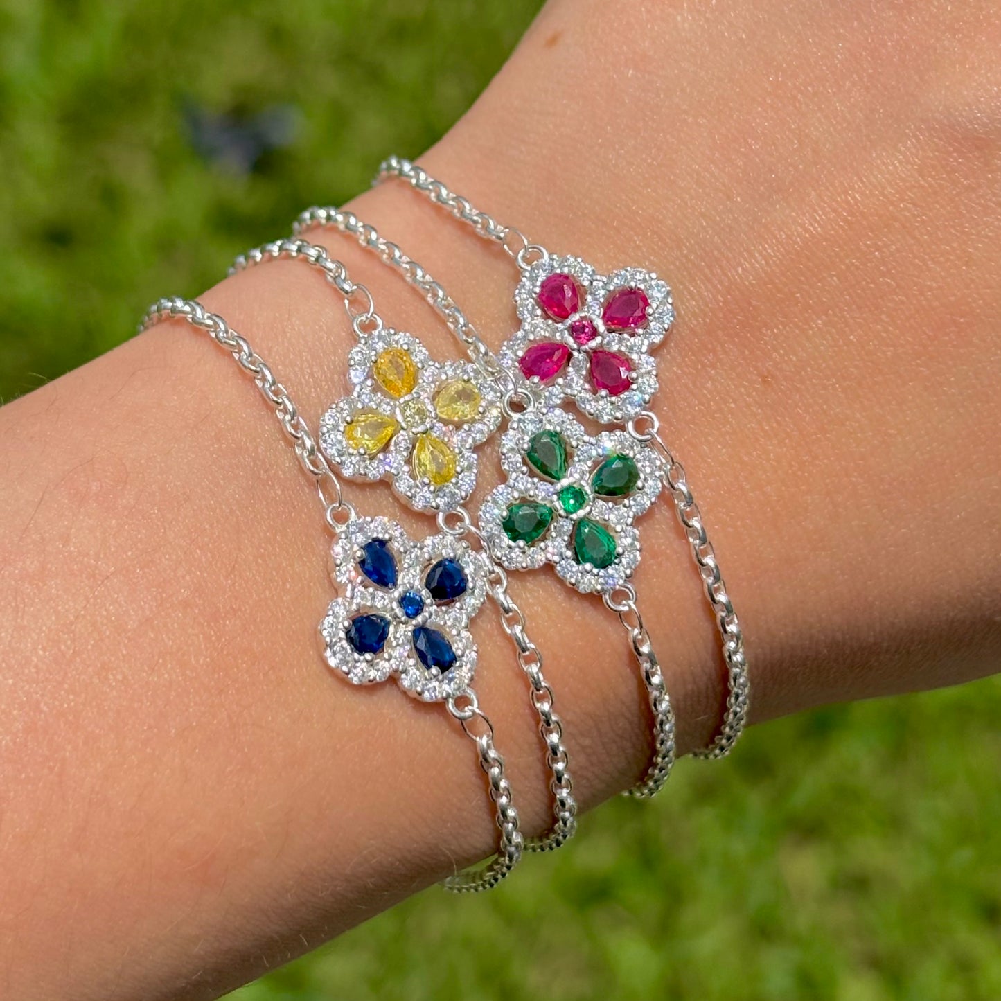 Single Clove Silver Bracelet