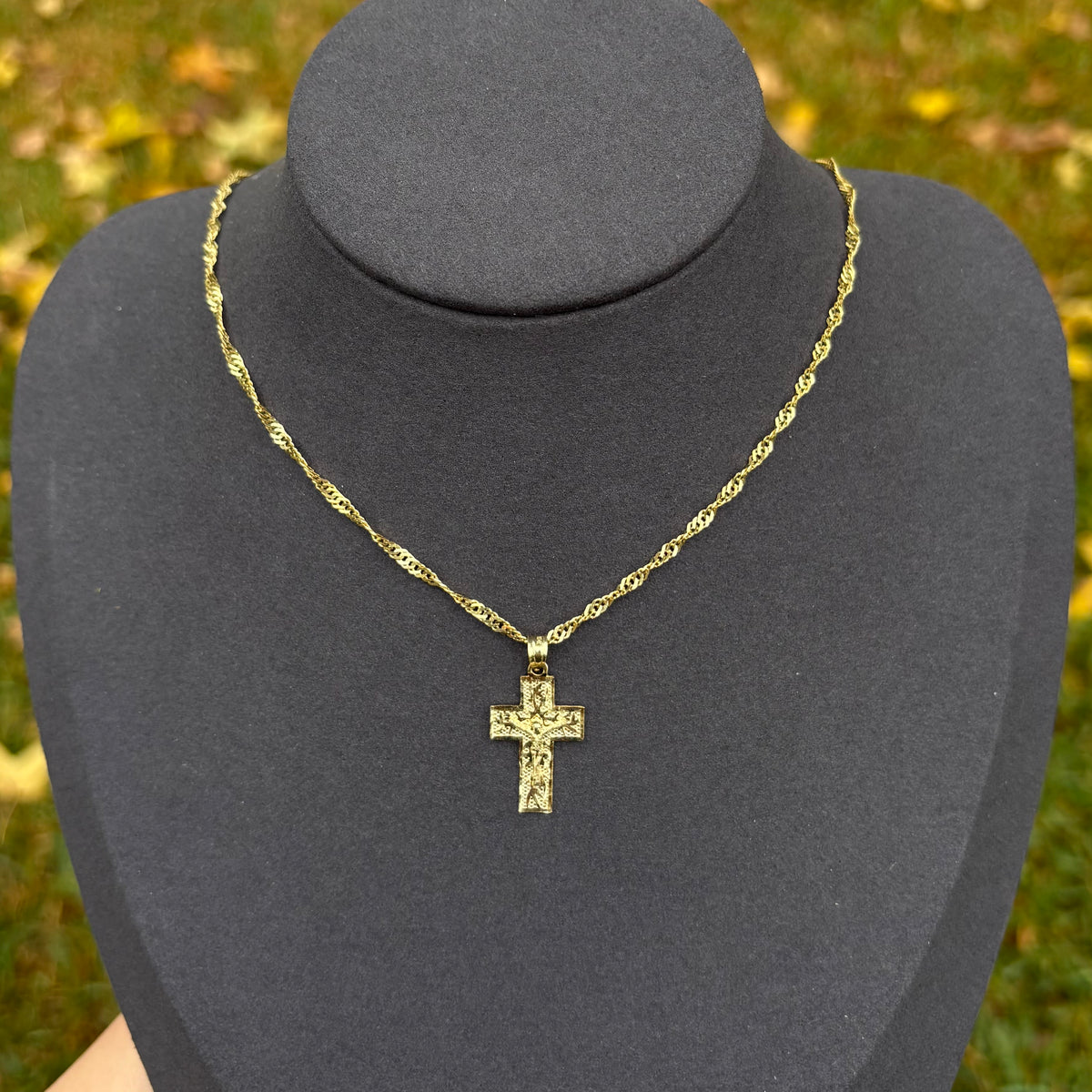 10k Gold Crucifix Pendant
