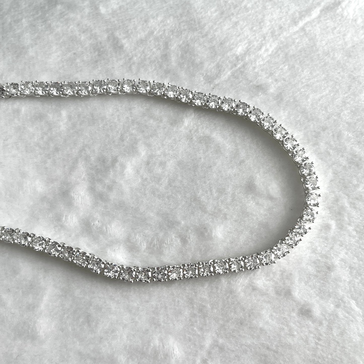 4mm CZ Tennis Necklace