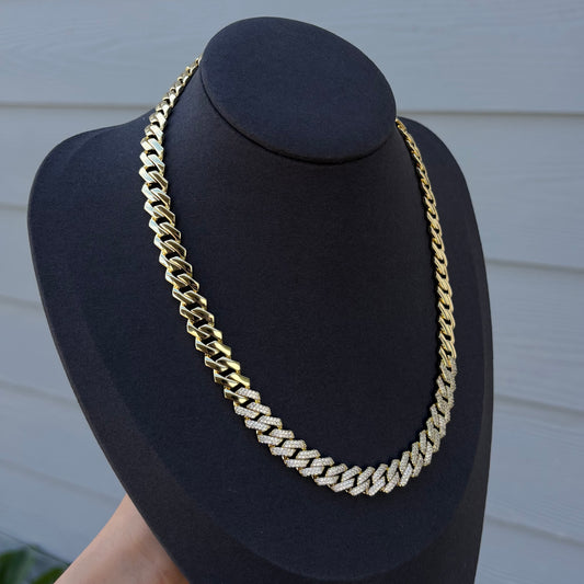 10mm Gold Plated Cuban Chain