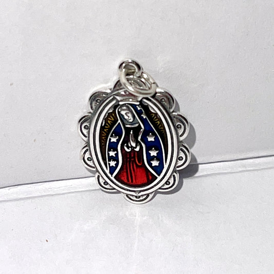 Enamel Virgin Mary Charm