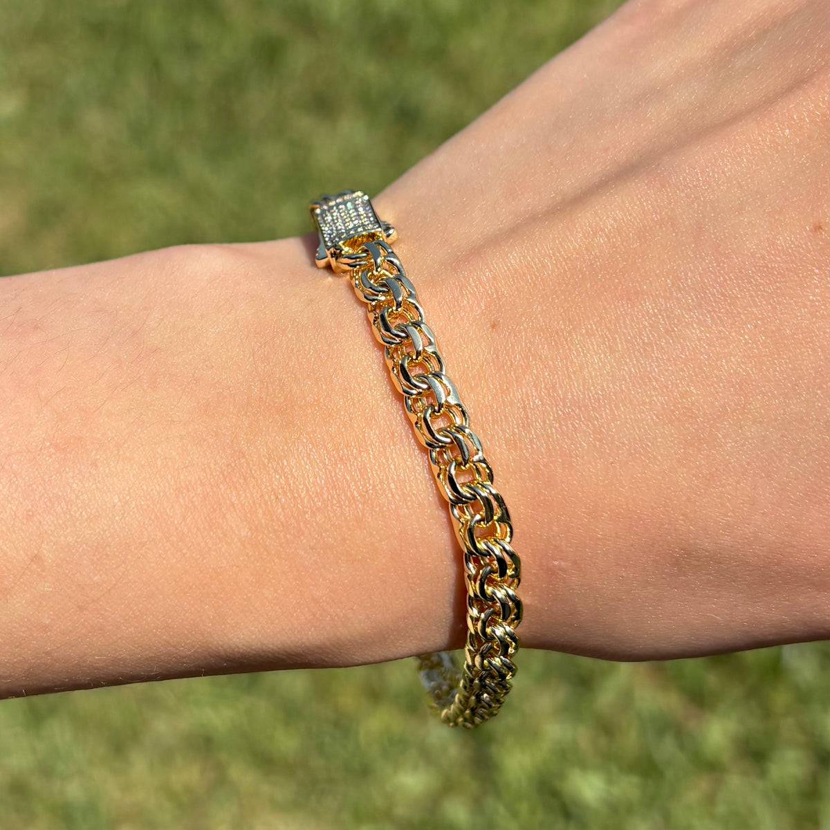 6mm Gold Plated Chino Link Bracelet