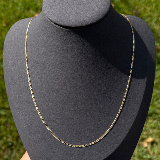 1.8mm 14k Gold Cuban Mind