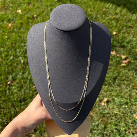 1.8mm 14k Gold Cuban Mind