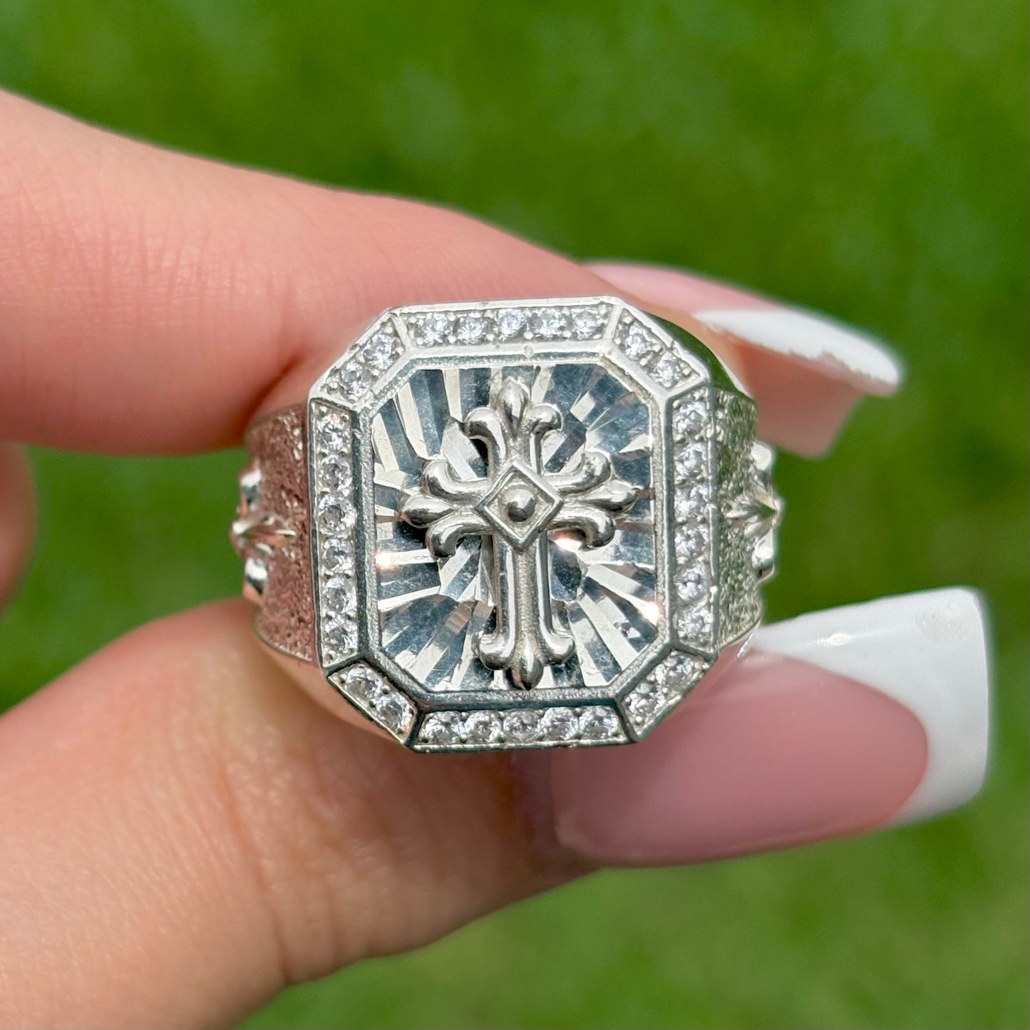 Silver Halo Ring