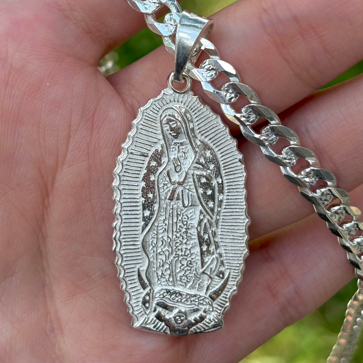 Hail Mary Prayer Pendant