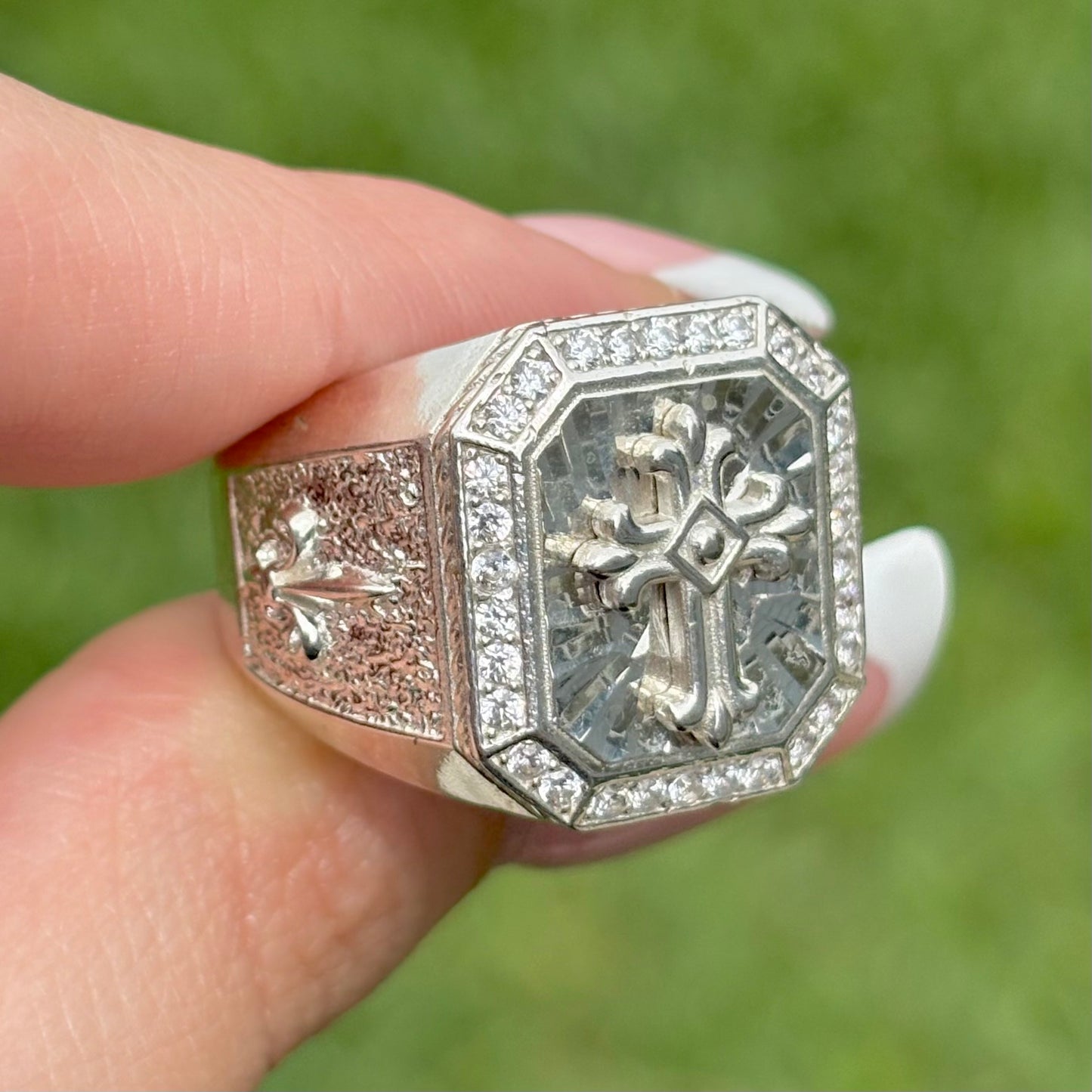 Silver Halo Ring