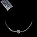 1 Heart Sterling Silver Moissanite