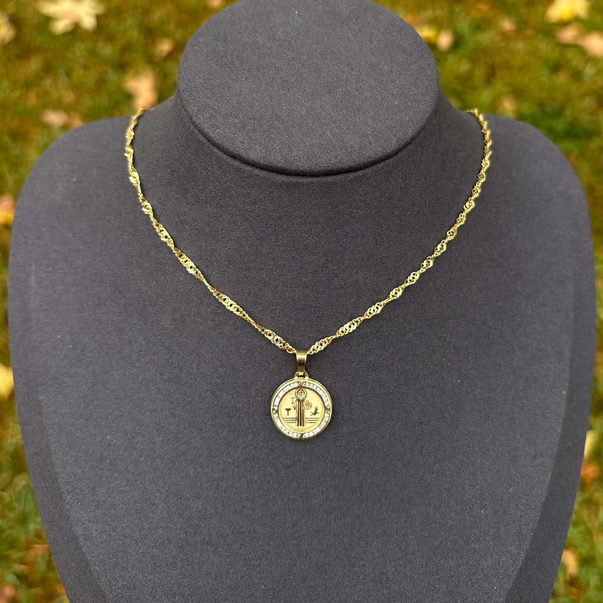 10k St Benedict Pendant