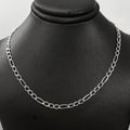 3.5mm Diamond Cut Figaro Chain