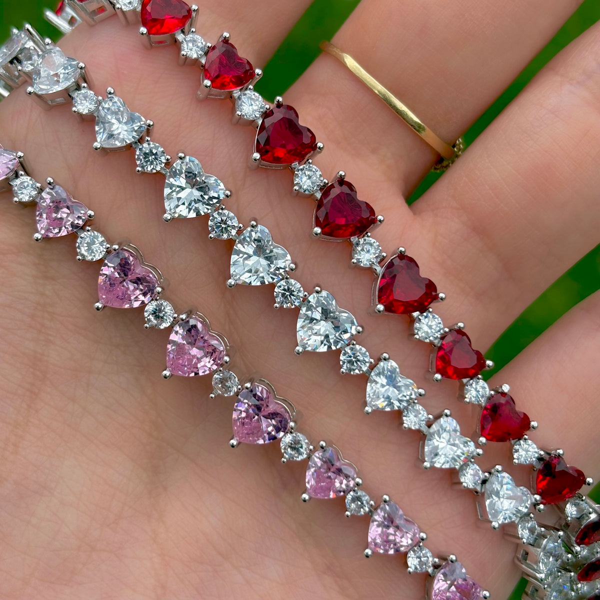 Silver Corazón Bracelet