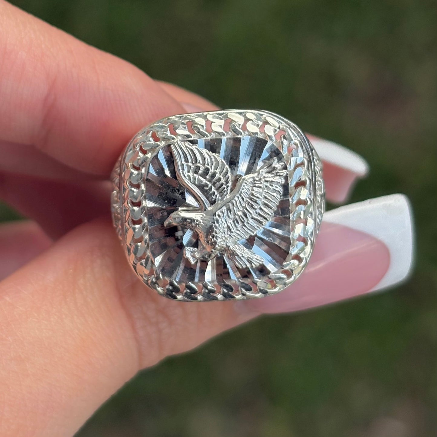 Silver Eagle Ring