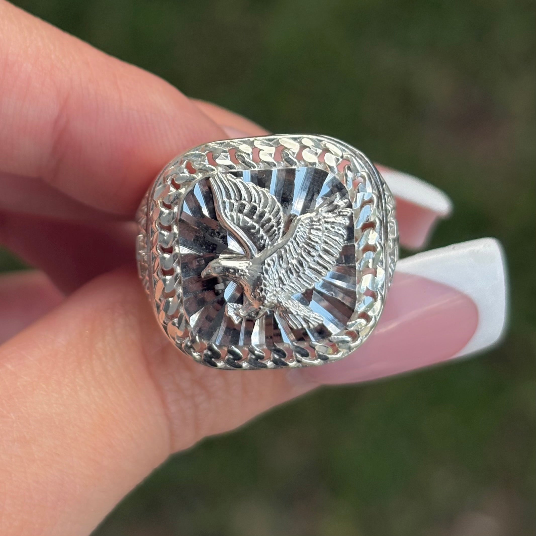 Silver Eagle Ring