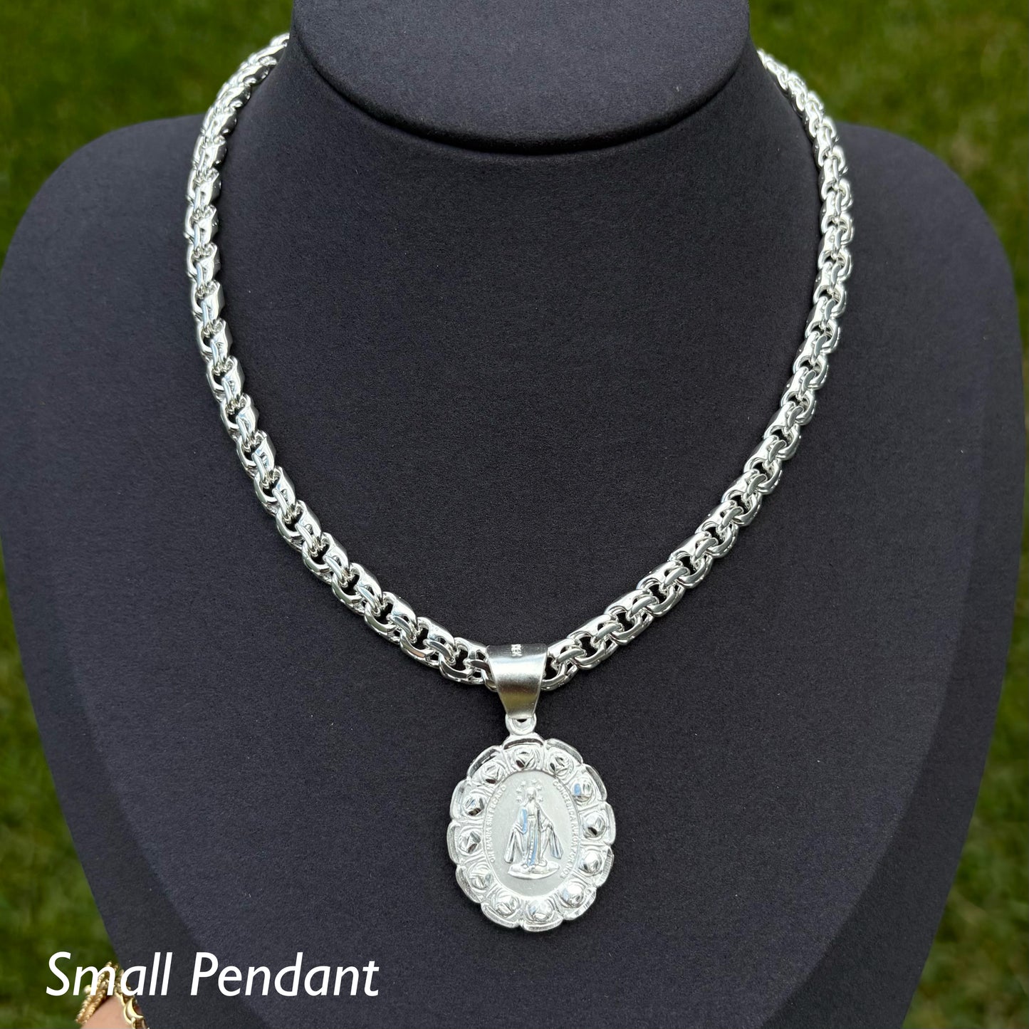 Double Sided Virgin Mary Pendant