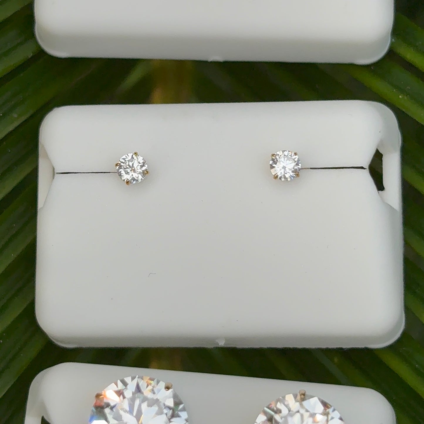 10k Gold Moissanite Stud Earrings