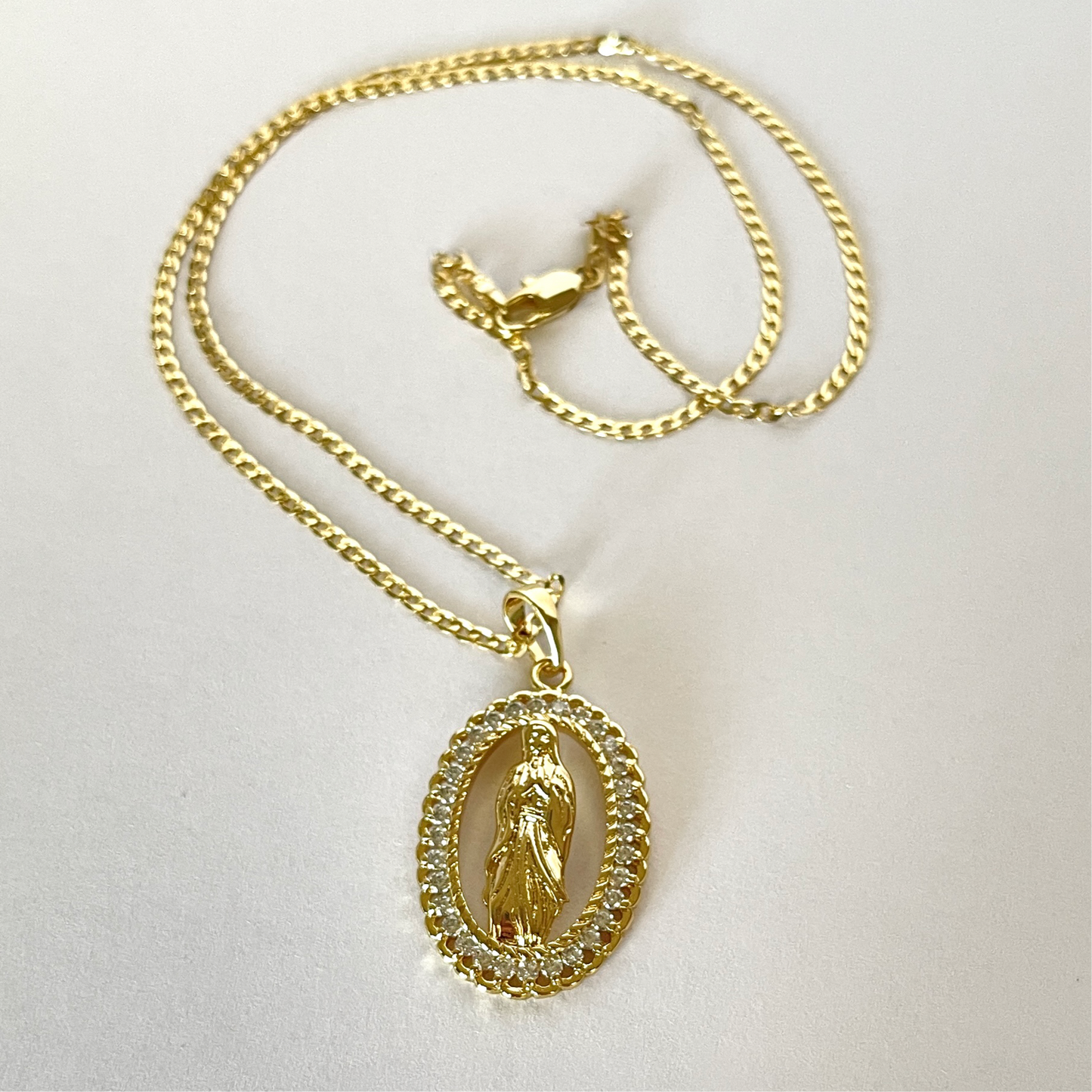 Virgin Mary Necklace Set