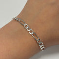 5mm DCut Figaro Bracelet