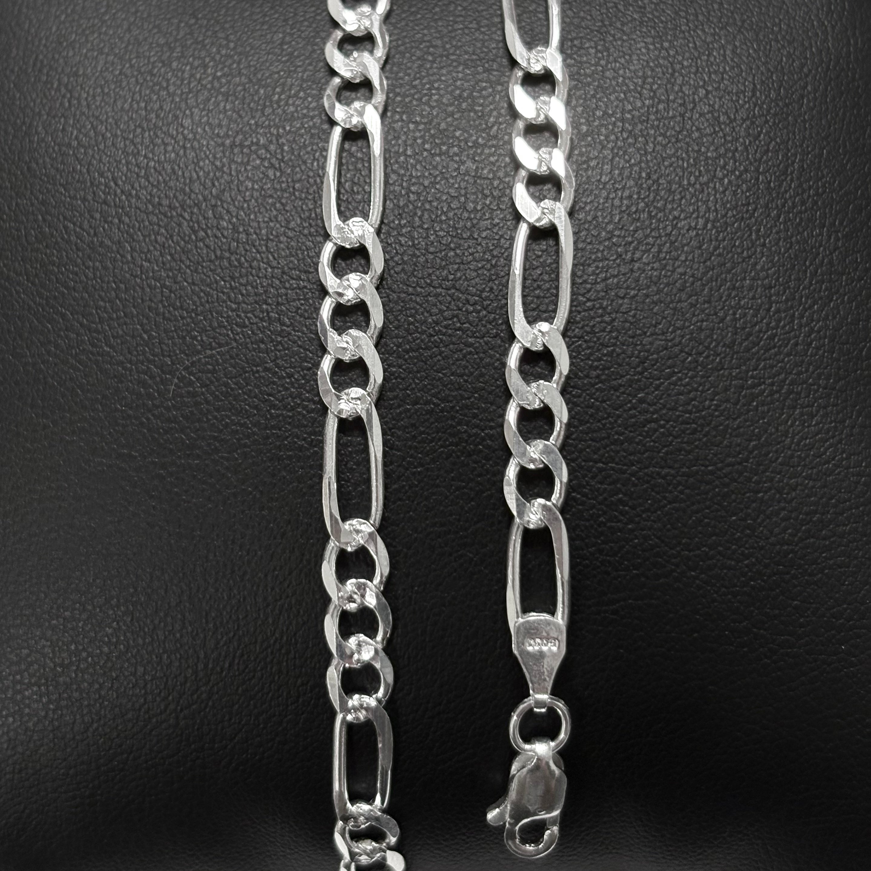 5mm DCut Figaro Bracelet