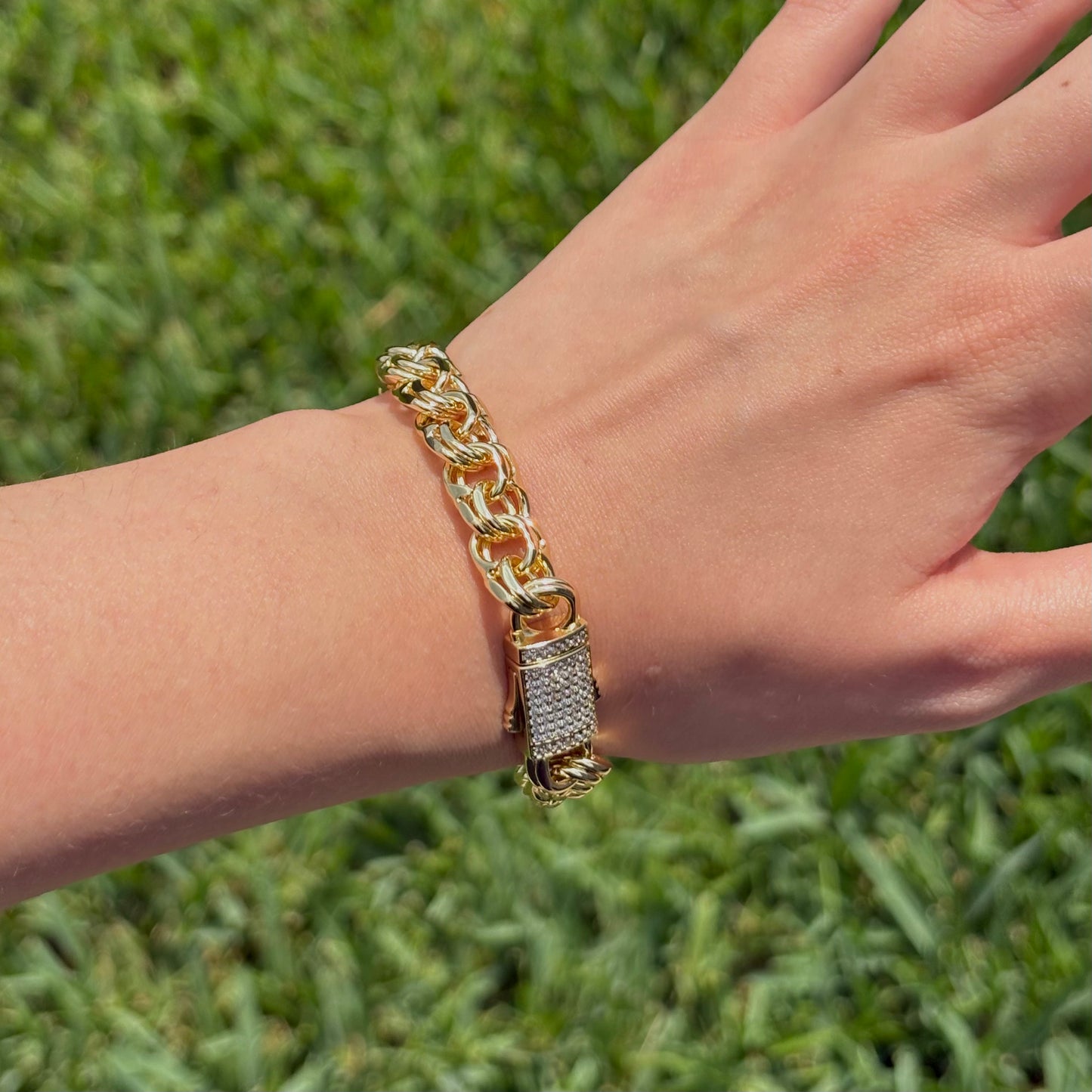 Gold Plated Chino Link Bracelet