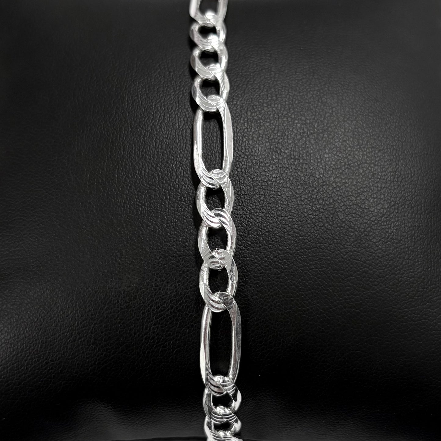 7mm DCut Figaro Bracelet