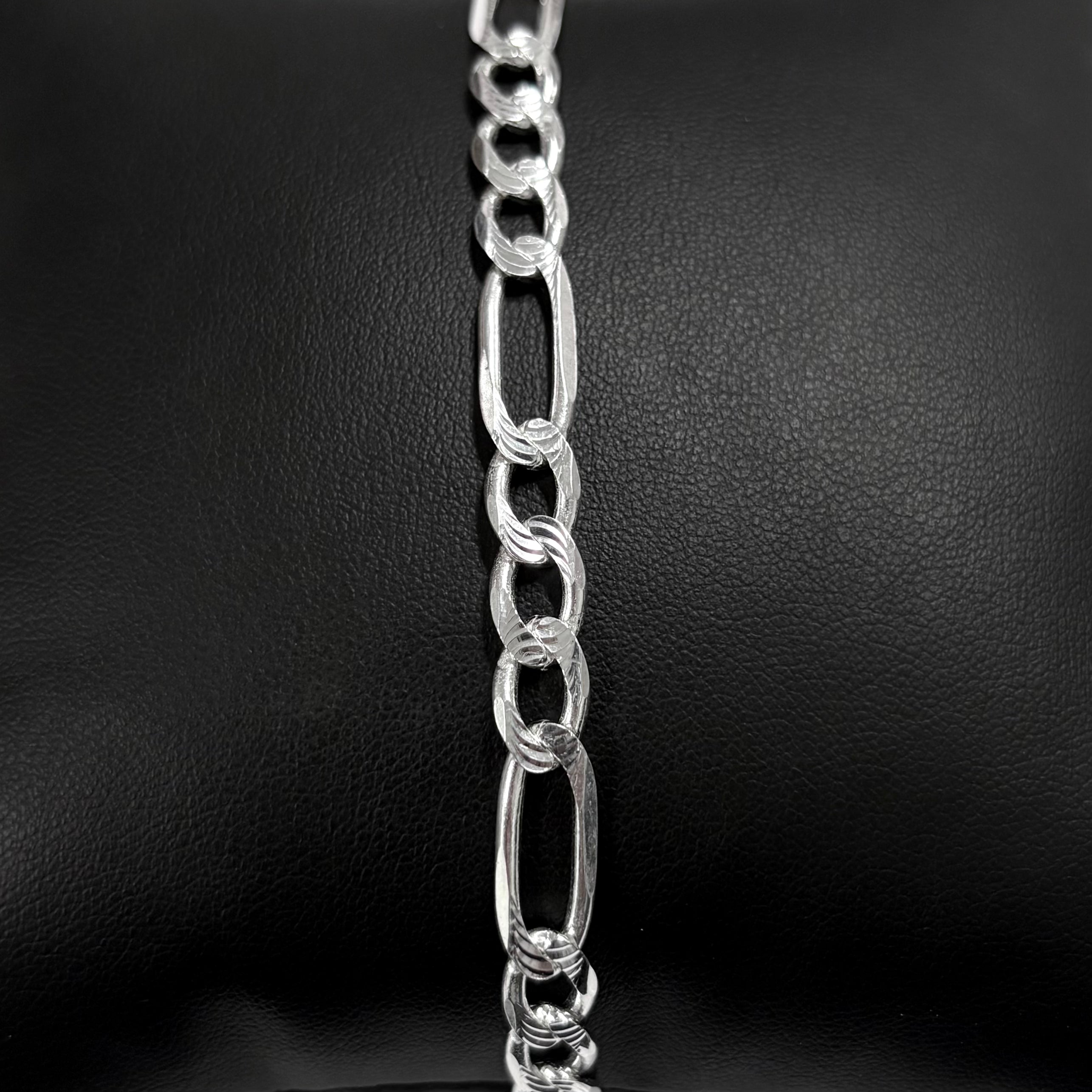 7mm DCut Figaro Bracelet