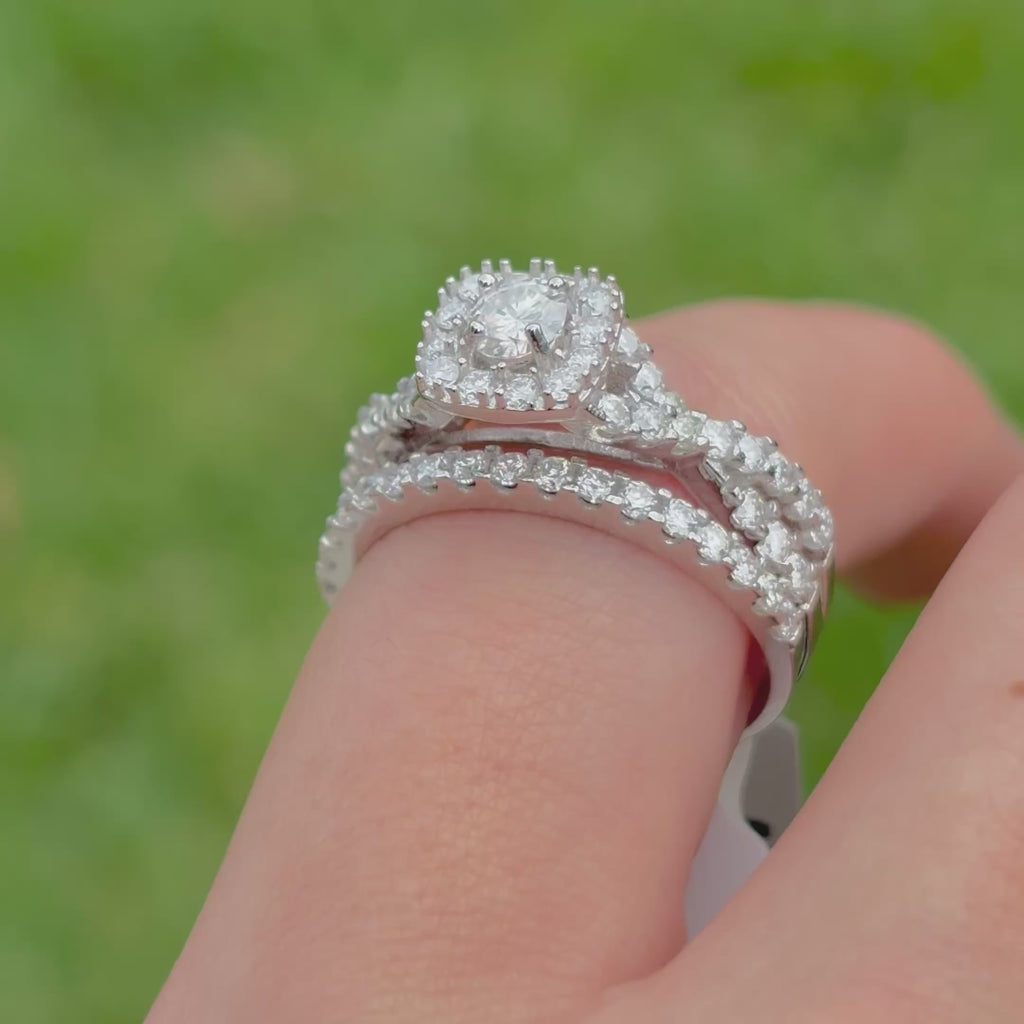 Sterling Silver Moissanite Ring