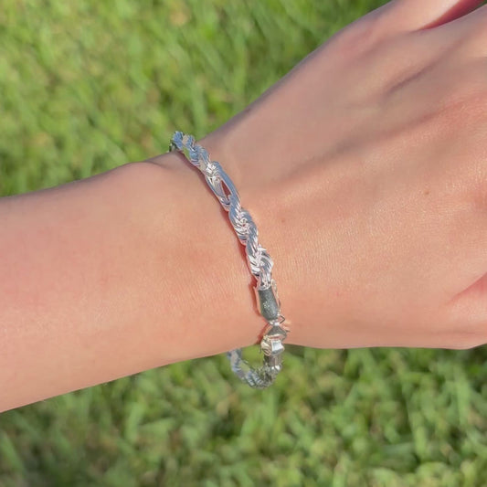 6mm Sterling Silver Milano Bracelet