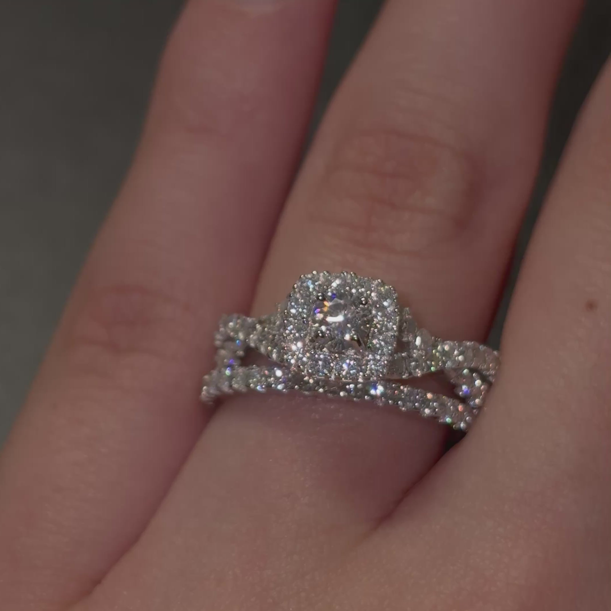 Sterling Silver Moissanite Ring