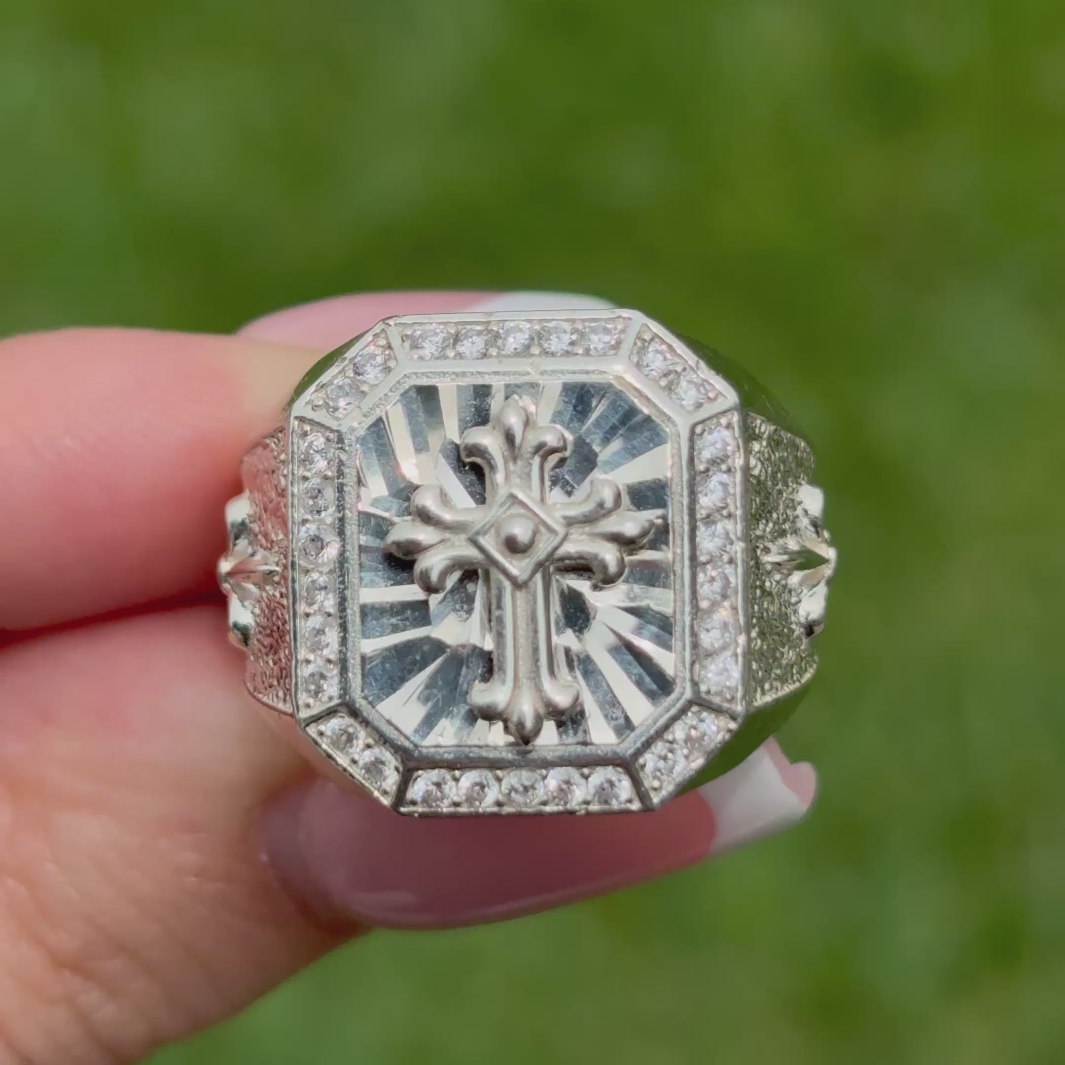 Silver Halo Ring