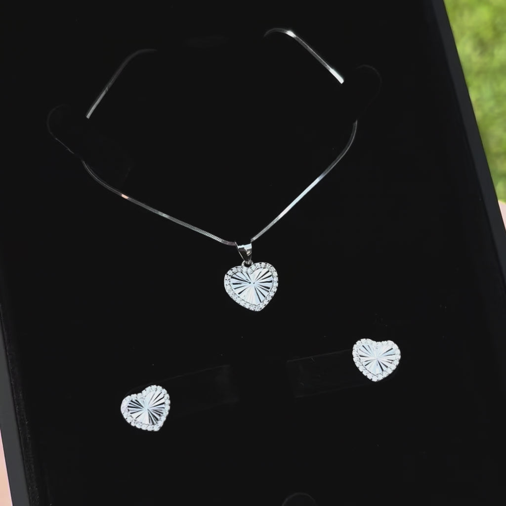 Silver Heart Set